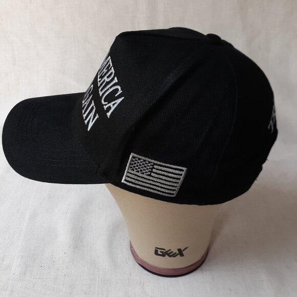 MAGA - Never Surrender - Black Baseball Cap - Adjustable Fit - Picture 3 of 9